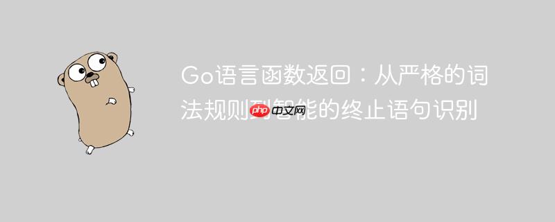 Go语言函数返回:从严格的词法规则到智能的终止语句识别