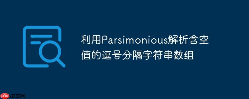 利用Parsimonious解析含空值的逗号分隔字符串数组