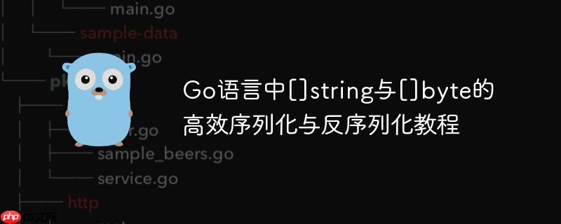 Go语言中[]string与[]byte的高效序列化与反序列化教程
