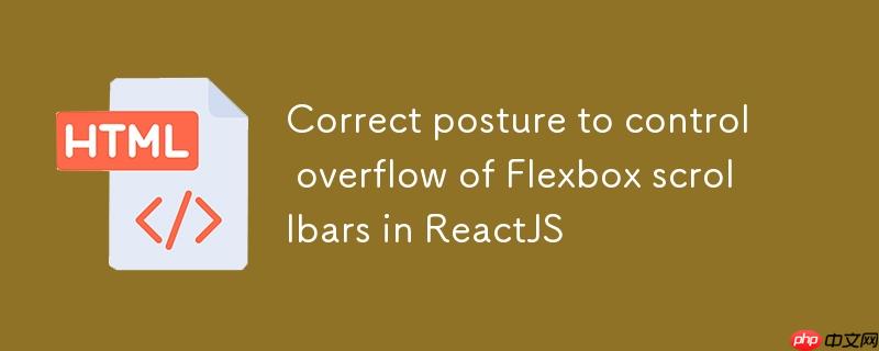 ReactJS中控制溢出Flexbox滚动条的正确姿势