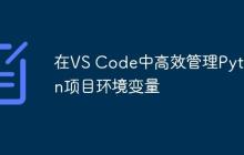 在VS Code中高效管理Python项目环境变量