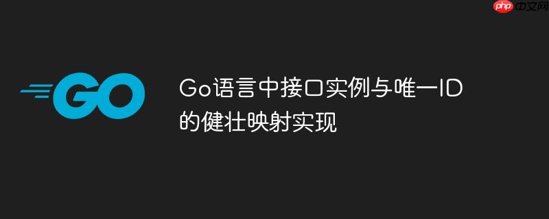 Go语言中接口实例与唯一ID的健壮映射实现