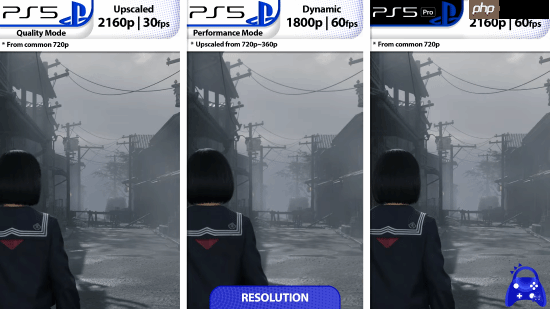 《寂静岭f》PS5画面对比：原生分辨率最低仅360P！PSSR强化无法关闭
