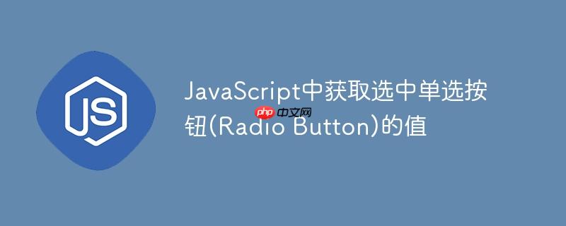 JavaScript中获取选中单选按钮(Radio Button)的值