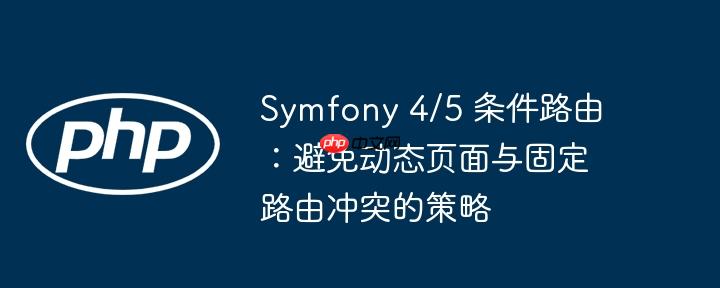 Symfony 4/5 条件路由:避免动态页面与固定路由冲突的策略