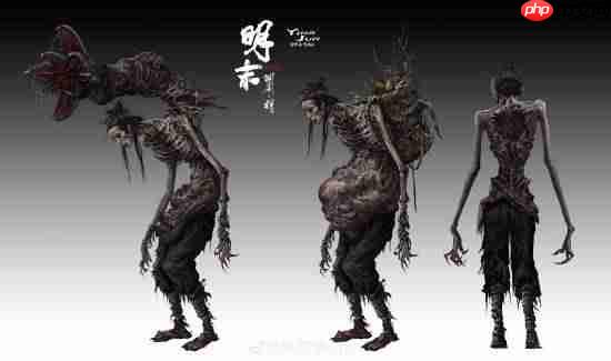 《明末渊虚之羽》新一批概念图放出：双头女妖美丽又惊悚！