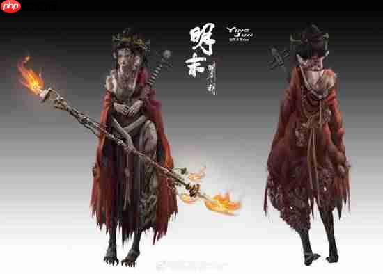 《明末渊虚之羽》新一批概念图放出：双头女妖美丽又惊悚！