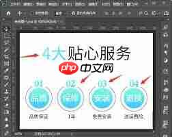 PS如何设计淘宝店铺贴心服务