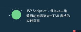 JSP Scriptlet：将Java二维数组动态渲染为HTML表格的实践指南
