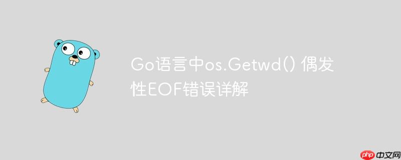 go语言中os.getwd() 偶发性eof错误详解
