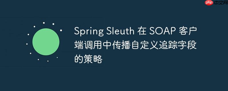 Spring Sleuth 在 SOAP 客户端调用中传播自定义追踪字段的策略