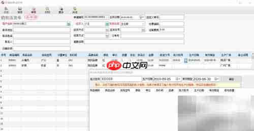 进销存批次与有效期录入
