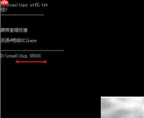 CMD支持UTF-8文件编码