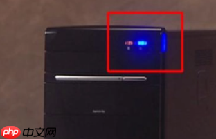 电脑电源指示灯一闪一闪开不机是怎么回事