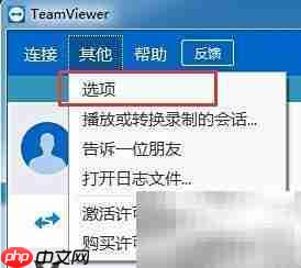 TeamViewer设置接收Insider Build