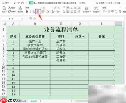 业务流程清单制作指南