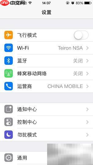 iPhone5C/5S彩信与网络设置