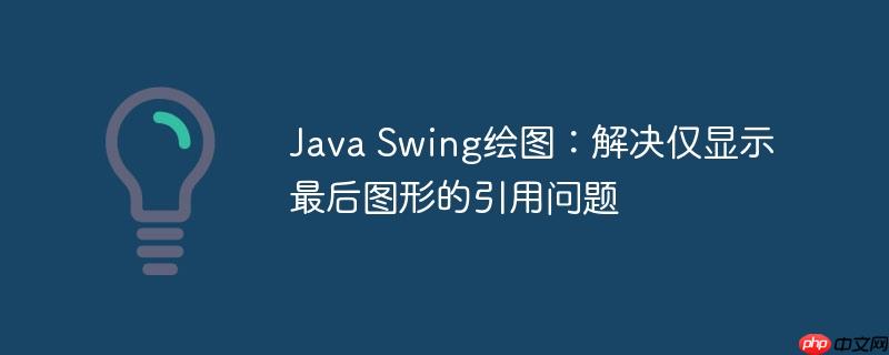 Java Swing绘图:解决仅显示最后图形的引用问题