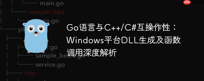 Go语言与C++/C#互操作性:Windows平台DLL生成及函数调用深度解析