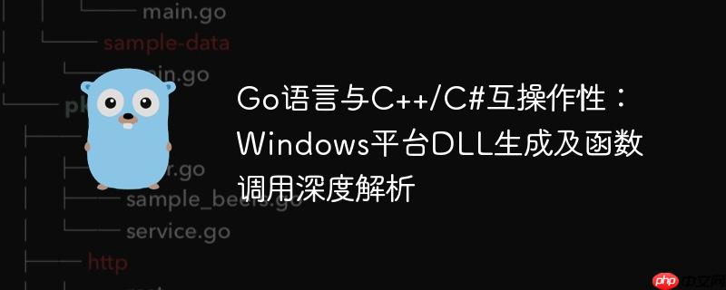 Go语言与C++/C#互操作性：Windows平台DLL生成及函数调用深度解析
