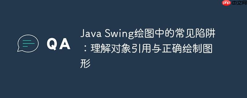 Java Swing绘图中的常见陷阱：理解对象引用与正确绘制图形