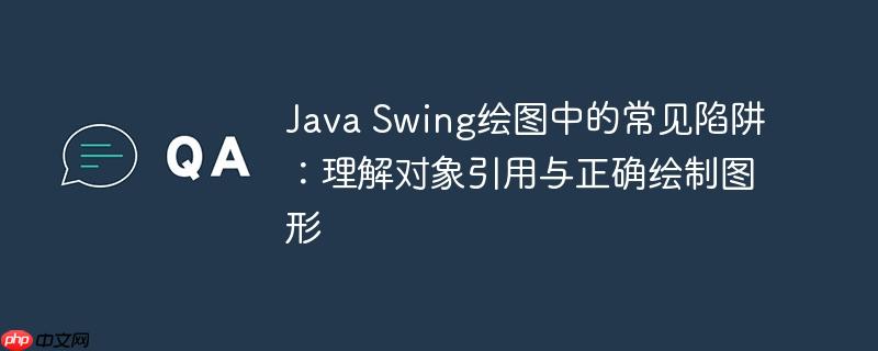 Java Swing绘图中的常见陷阱:理解对象引用与正确绘制图形