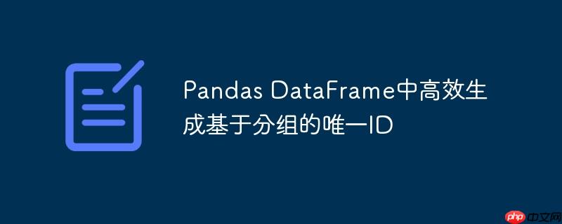 Pandas DataFrame中高效生成基于分组的唯一ID
