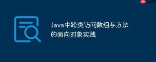 Java中跨类访问数组与方法的面向对象实践