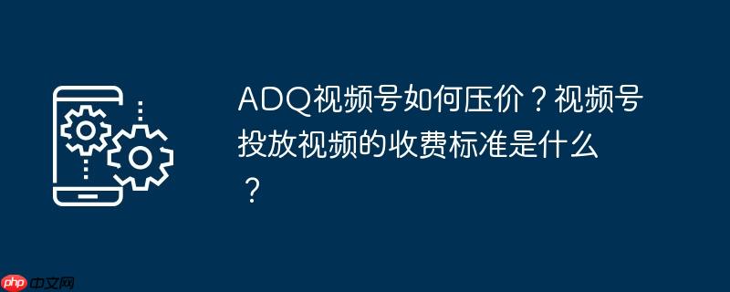 adq视频号如何压价?视频号投放视频的收费标准是什么?