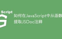 如何在JavaScript中从函数提取JSDoc注释