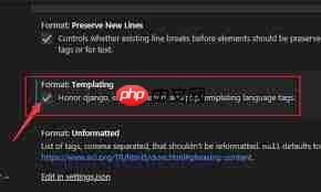 vscode如何关闭php模板语言标记