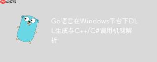 Go语言在Windows平台下DLL生成与C++/C#调用机制解析