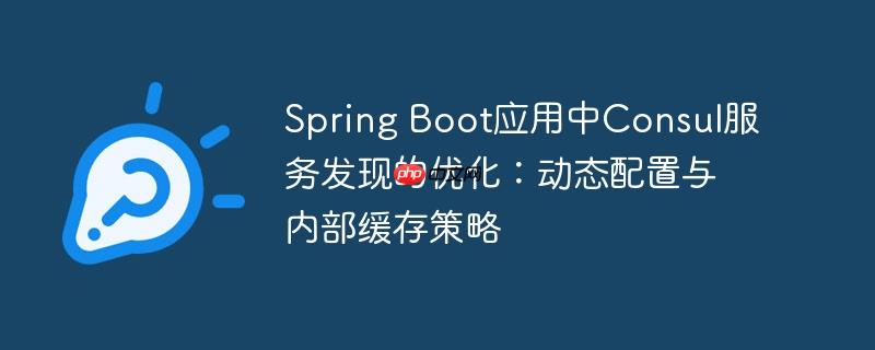 Spring Boot应用中Consul服务发现的优化：动态配置与内部缓存策略