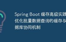 Spring Boot 缓存高级实践：优化批量数据查询的缓存与数据库协同机制