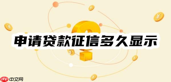 一文看懂：申请贷款征信多久显示？显示多久？怎么显示的？