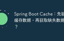 Spring Boot Cache：先验证缓存数据，再获取缺失数据？