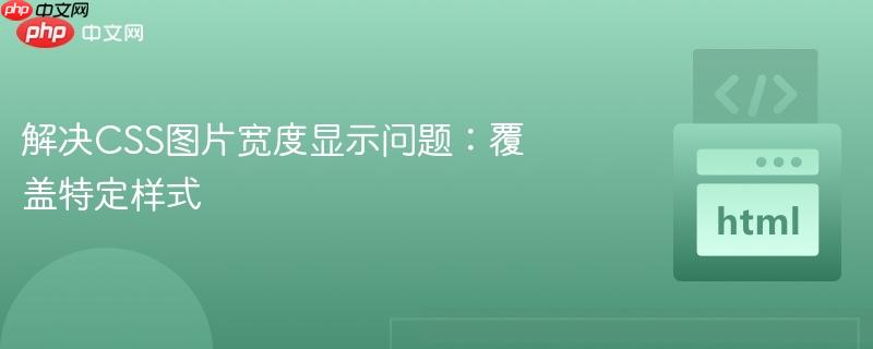 解决CSS图片宽度显示问题:覆盖特定样式