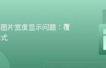 解决CSS图片宽度显示问题:覆盖特定样式