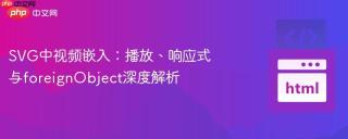 SVG中视频嵌入：播放、响应式与foreignObject深度解析