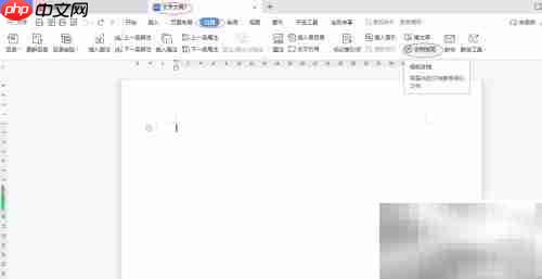 WPS文字2022文档发现设置