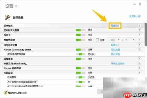 Norton Security后台任务开启指南