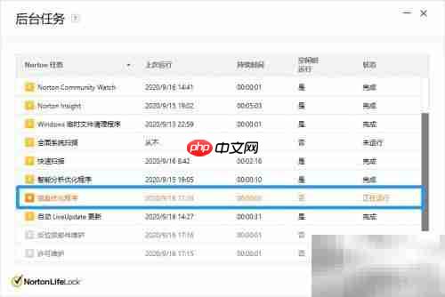 Norton Security后台任务开启指南