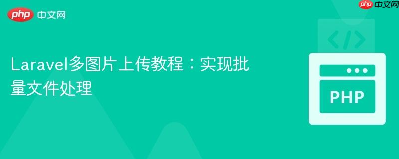 Laravel多图片上传教程：实现批量文件处理