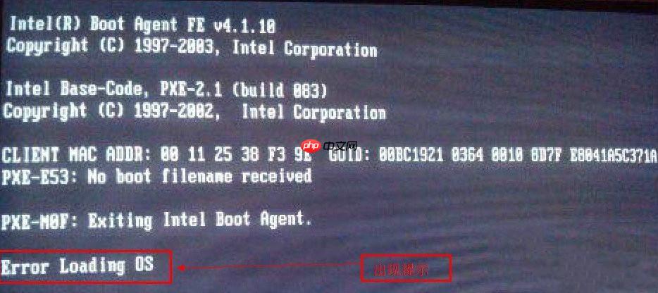 win7开机提示error loading os的解决办法