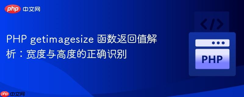 PHP getimagesize 函数返回值解析:宽度与高度的正确识别