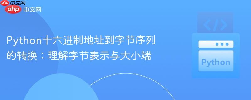 Python十六进制地址到字节序列的转换：理解字节表示与大小端