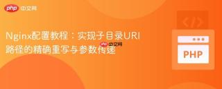 Nginx配置教程：实现子目录URI路径的精确重写与参数传递
