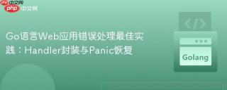 Go语言Web应用错误处理最佳实践：Handler封装与Panic恢复