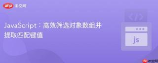 JavaScript:高效筛选对象数组并提取匹配键值