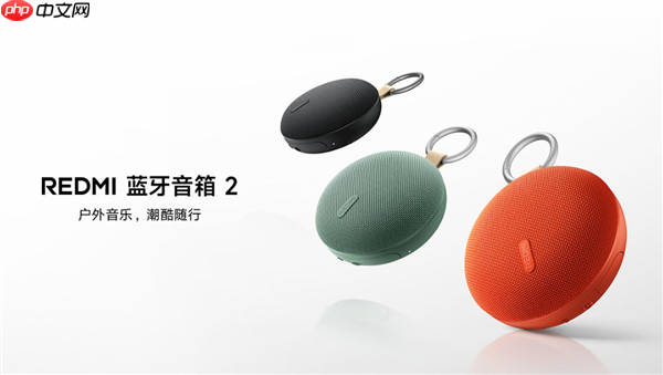 99元 REDMI蓝牙音箱2发布：5小时续航 支持USB声卡